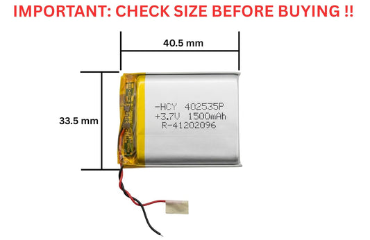 3.7v 1500mAh 2pin Wire Rechargeable Battery for RC Toys, Bluetooth, DIY, MP3, DVD Player (1500mah)