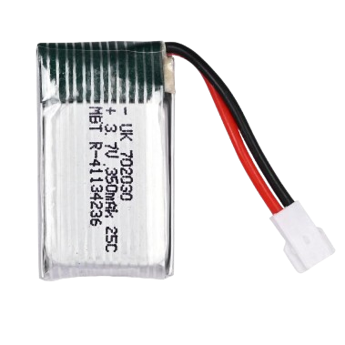 3.7V 25C Li-Po Rechargeable Battery | 350mAh | Spare Part for RC Quadcopter Drone, Helicopter, Airplane, Boat, Car, Toys, DIY Projects | 702030p