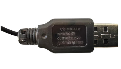 3.7v lipo Battery USB Charger Cable for RC Batteries | Charge Drone Batteries | Compatible with Syma x5 x5c hubsan RC Quadcopter Drone | Black