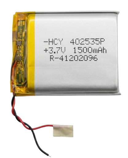 3.7v 1500mAh 2pin Wire Rechargeable Battery for RC Toys, Bluetooth, DIY, MP3, DVD Player (1500mah)