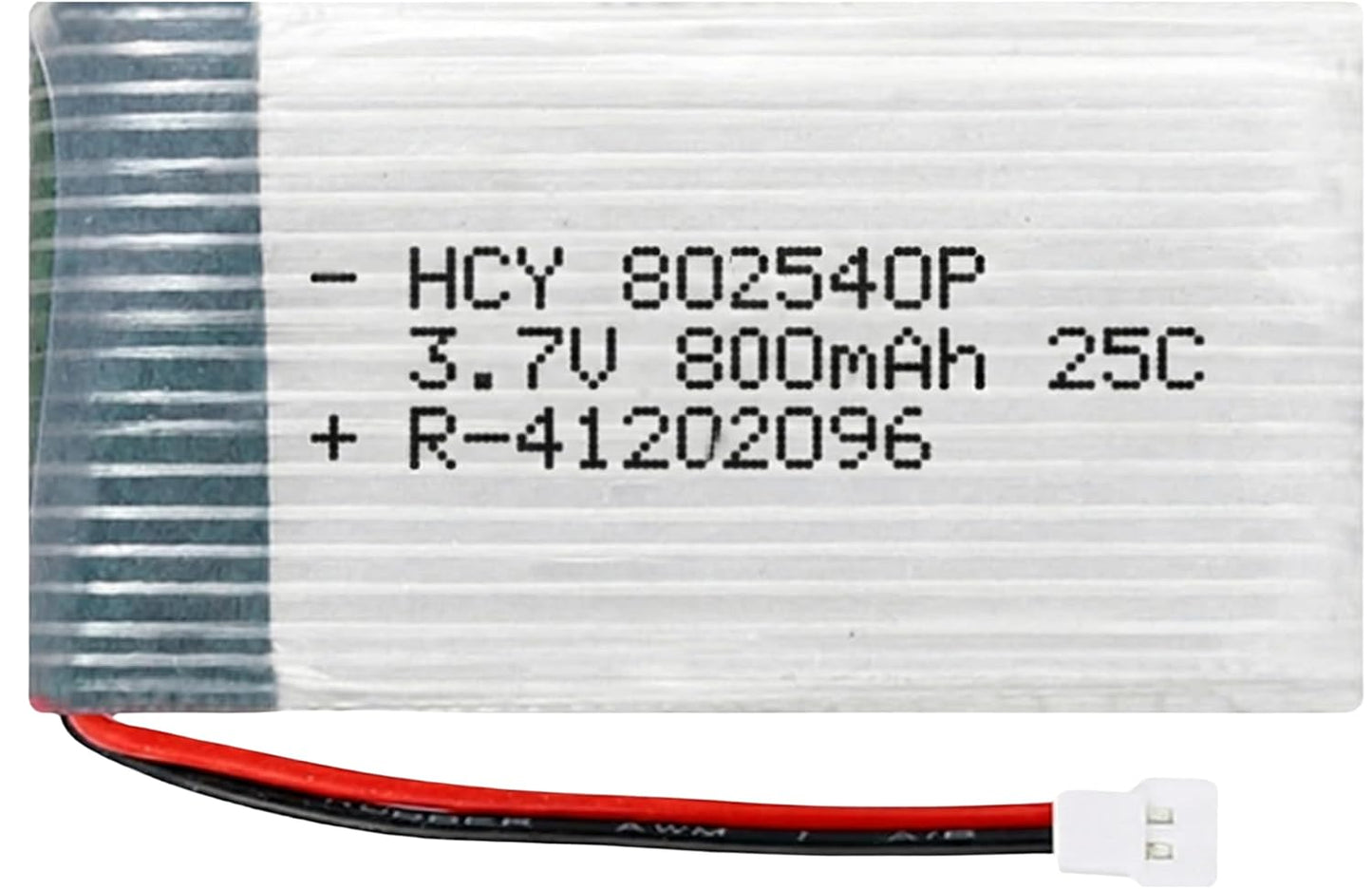 Mechintel 3.7V 25C Li-Po Rechargeable Battery | 800mAh | Spare Part for RC Quadcopter Drone, Helicopter, Airplane, Boat, Car, Toys, DIY Projects | 802540P (800mah)