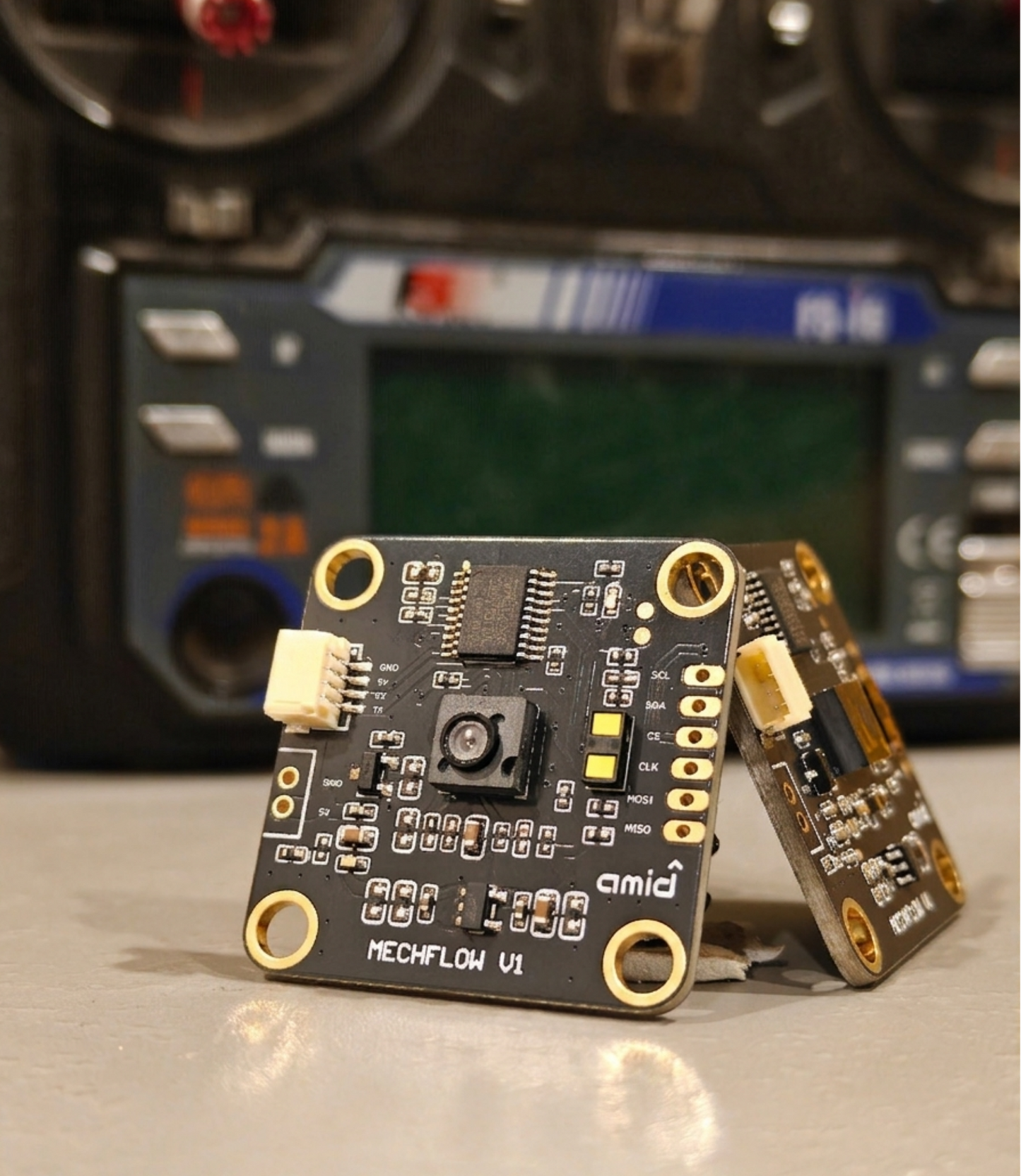 MechFlow V1 - Mechintel Dual Optical Flow + DTOF LiDAR Sensor Module for Drones (UART/I2C)