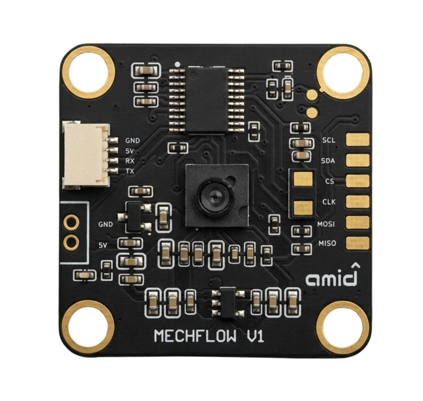 MechFlow V1 - Mechintel Dual Optical Flow + DTOF LiDAR Sensor Module for Drones (UART/I2C)